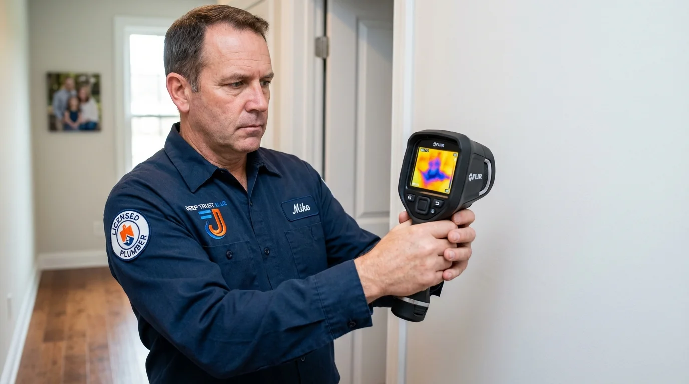 Thermal imaging leak detection by Johns Plumbing LLC in Southlake